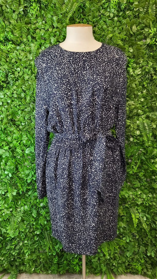 Decjuba Navy Long Sleeve Dress (12)