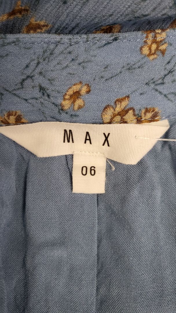 Max Blue Floral Skirt (6-8)