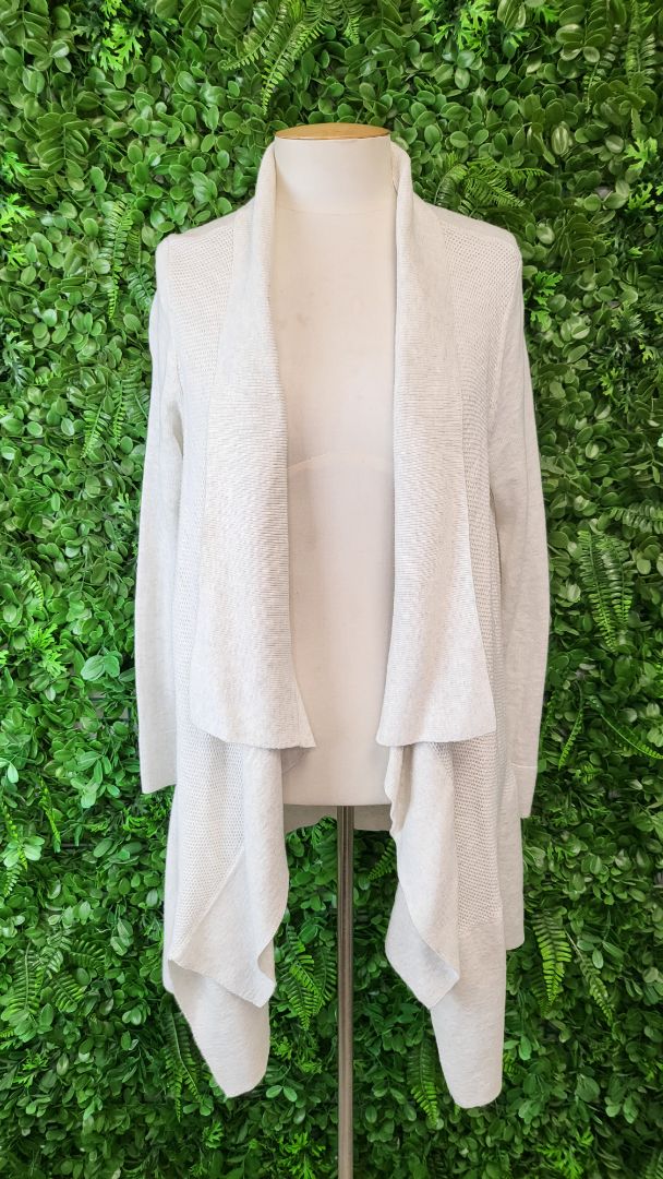 Decjuba Light Marle Grey Draped Knit (10)