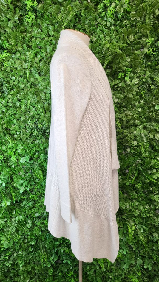 Decjuba Light Marle Grey Draped Knit (10)