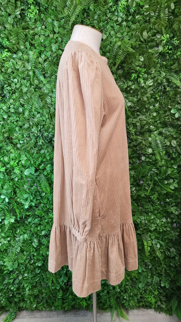 French Connection Caramel Cord Dress (8-10)