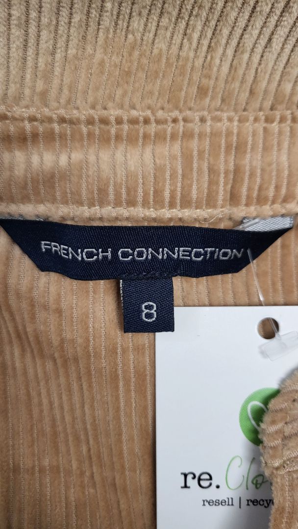 French Connection Caramel Cord Dress (8-10)