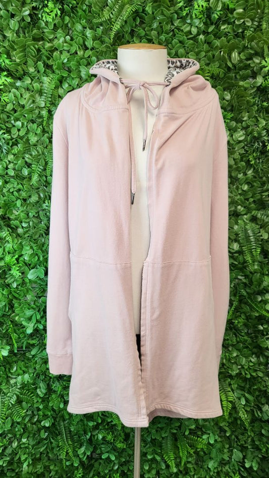 Little White Lie Blush Pink Hoodie Cardi Sweat (8)