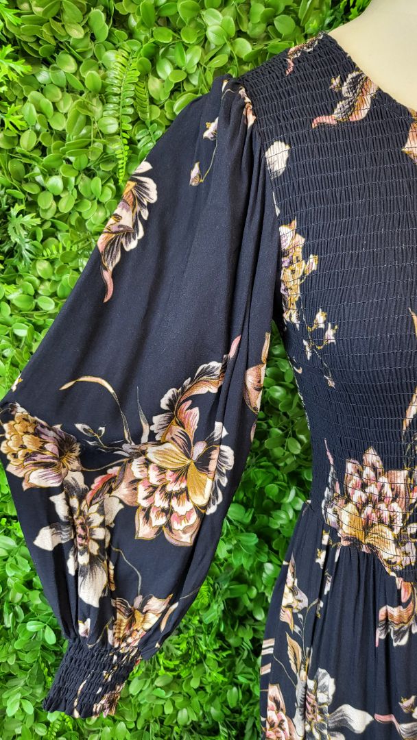 Foil Navy Maxi Dress (8)