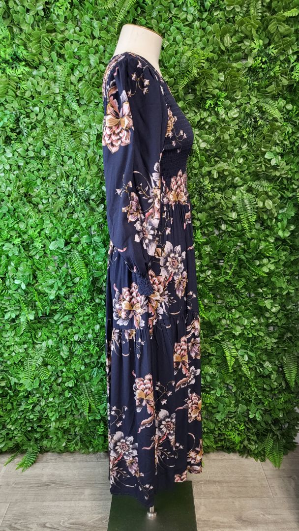 Foil Navy Maxi Dress (8)