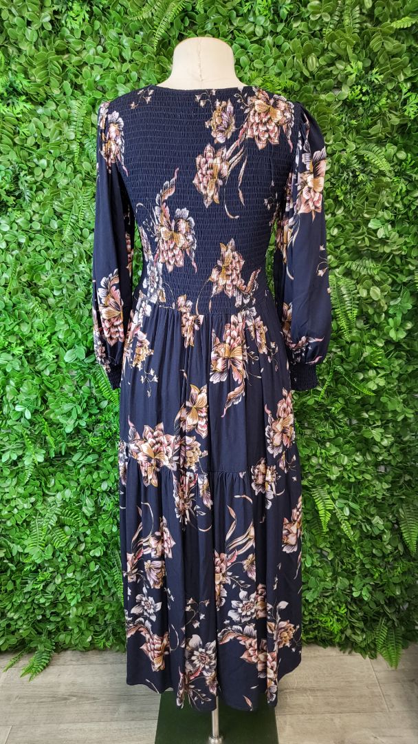 Foil Navy Maxi Dress (8)