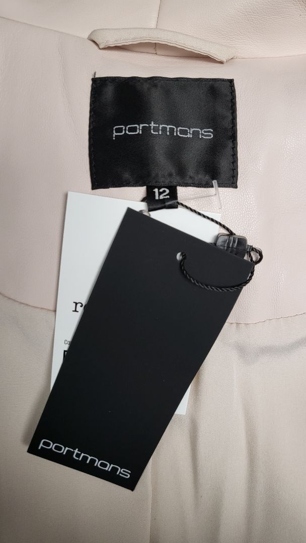 Portmans Blush PU Blazer NEW (12)