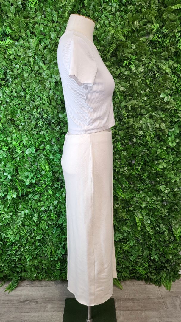Zara Cream Knit Skirt BNWT (12)
