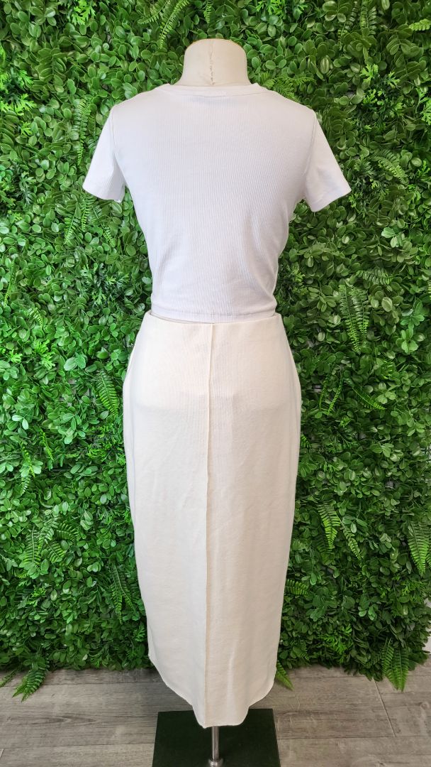 Zara Cream Knit Skirt BNWT (12)