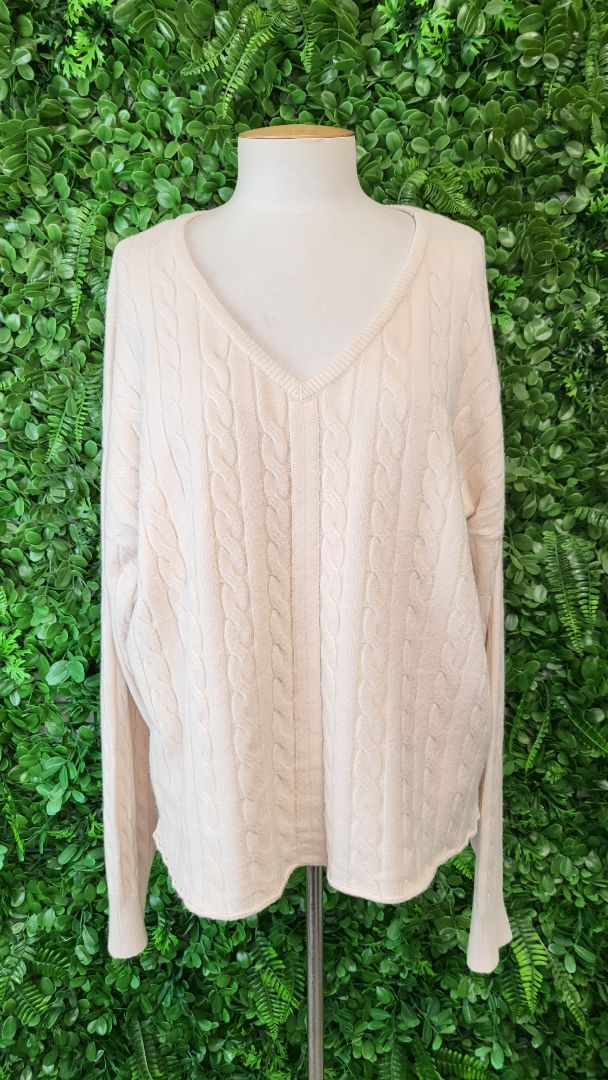 Eb & Ive Cream Cable Knit (12-14)