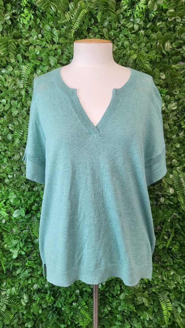 Madly Sweetly Green Knit Top (12)