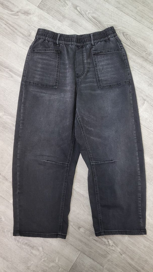 Monaco Black Barrow Leg Jean (12)