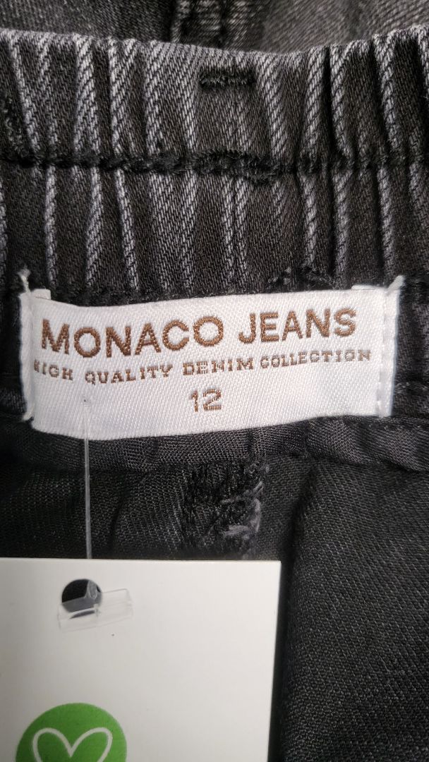 Monaco Black Barrow Leg Jean (12)