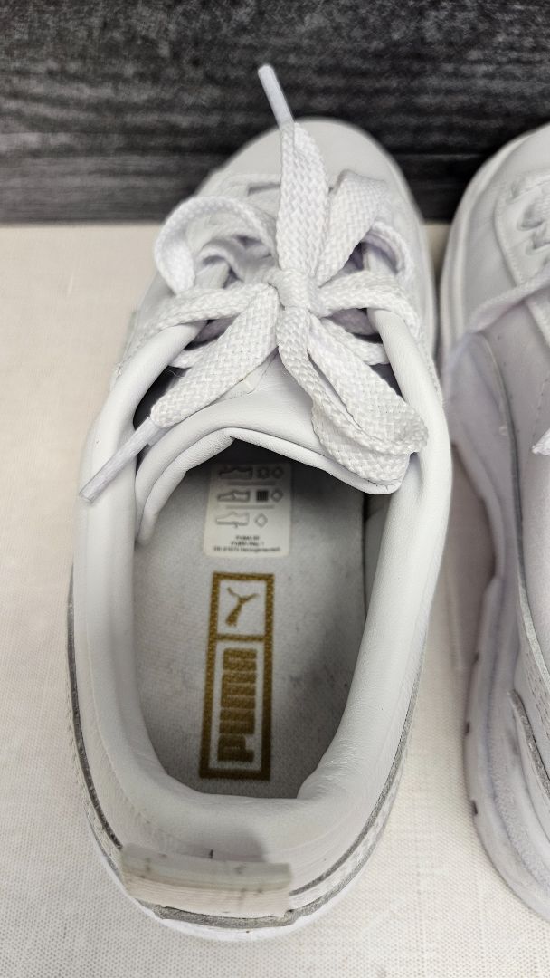 Puma White Leather Sneakers (36)