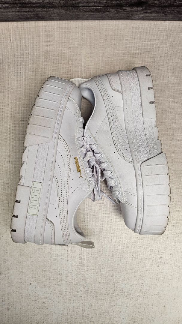 Puma White Leather Sneakers (36)