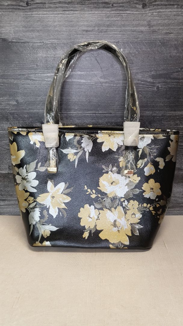 Jack French Black Floral Tote BNWT (38cmx26x17cm)