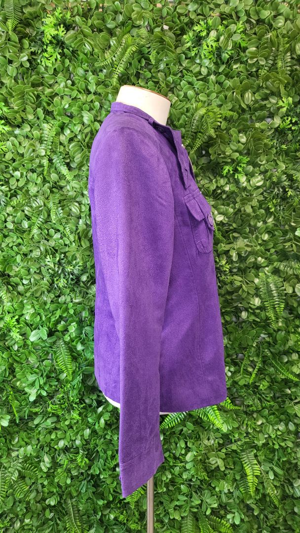 Stitches Australia Purple Faux Suede Jacket (10)