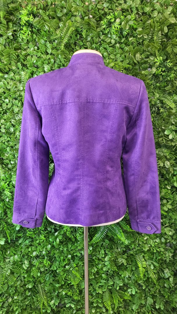 Stitches Australia Purple Faux Suede Jacket (10)