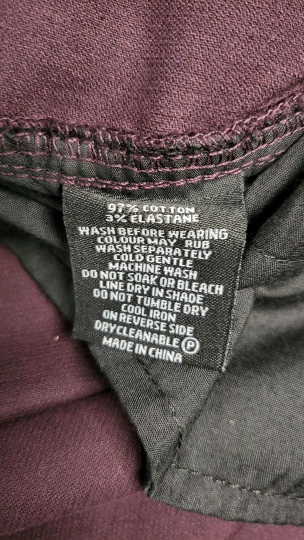 Vassalli Grape Cord Skirt Aubergine