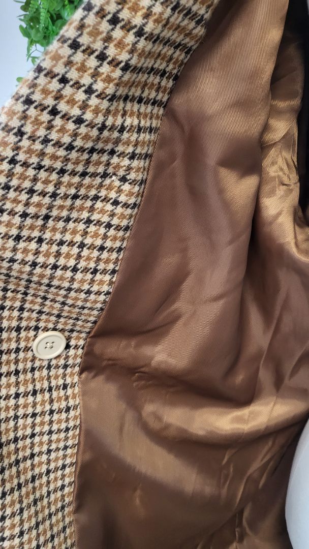 Ghanda Brown Houndstooth Coat (14-16)