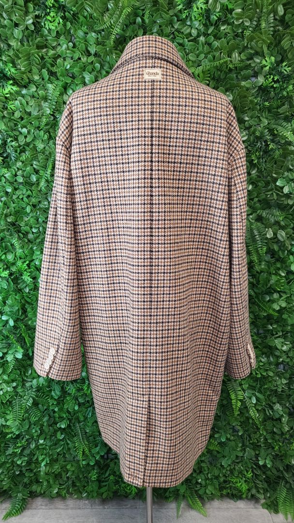 Ghanda Brown Houndstooth Coat (14-16)