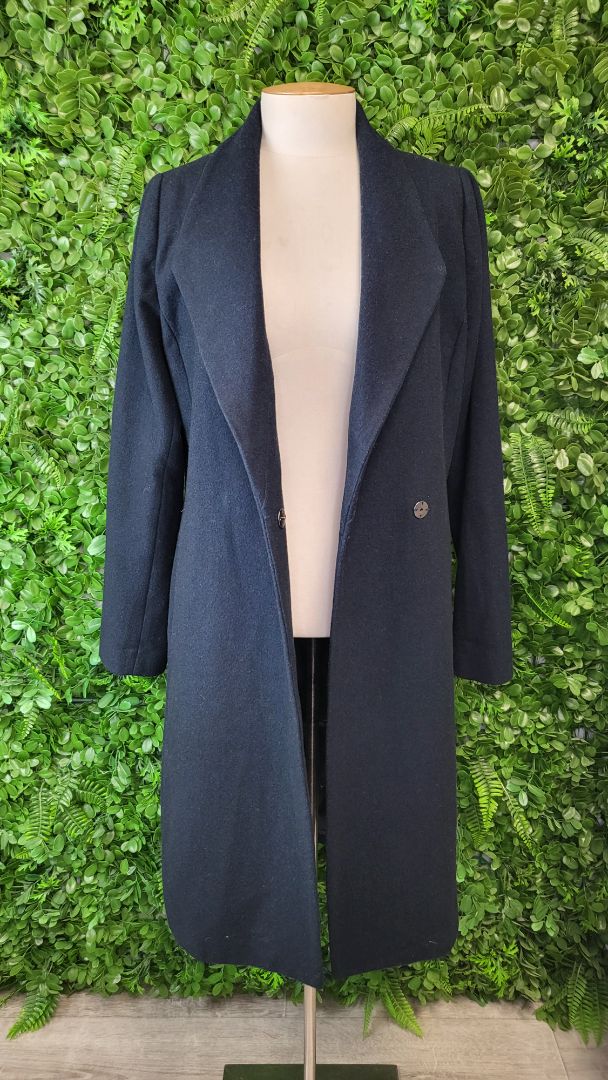 Max Petrol Blue Wool Blend Coat (10)