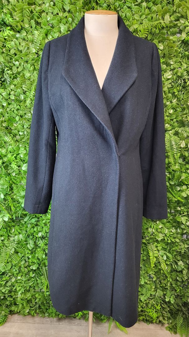 Max Petrol Blue Wool Blend Coat (10)
