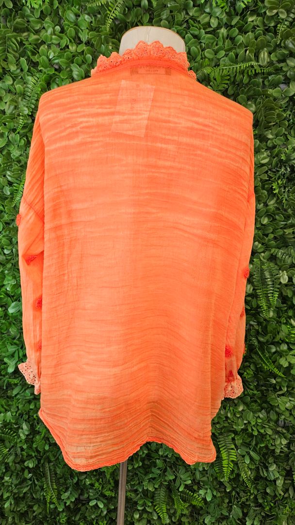 Momento Orange Long Sleeve Blouse (12)