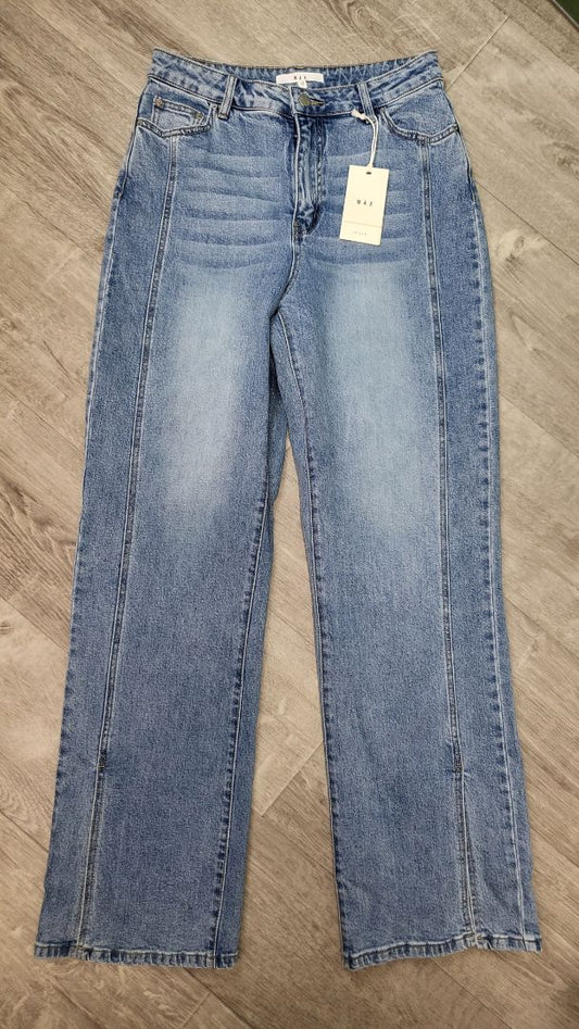Max Blue Split Hem Jean BNWT (12)