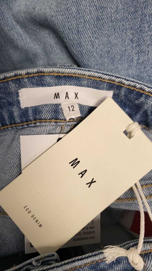 Max Blue Split Hem Jean BNWT (12)