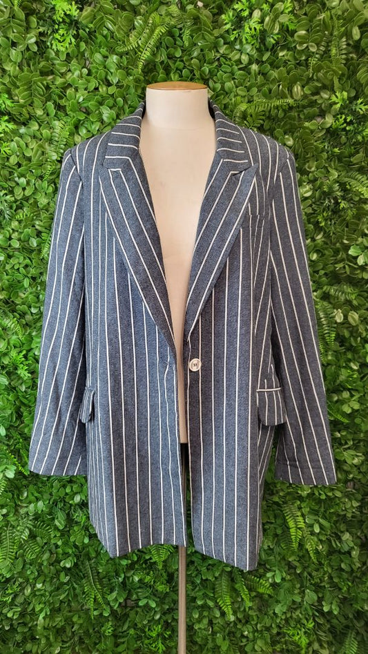 Moss Blue Pin Stripe Blazer (18)
