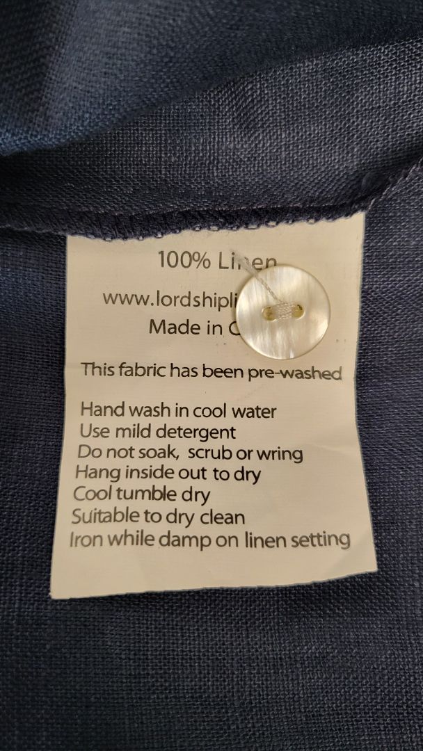 Lordship Linen Navy Linen Shirt Dress (12)