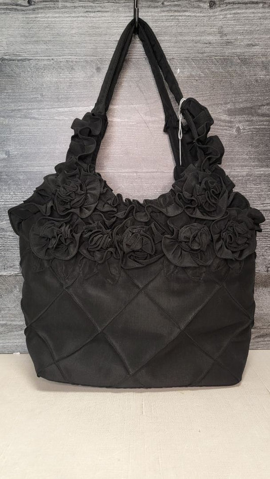 Unknown Black Rosette Tote Bag