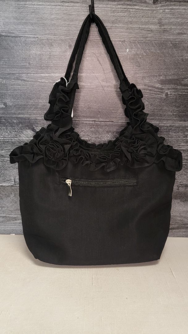 Unknown Black Rosette Tote Bag