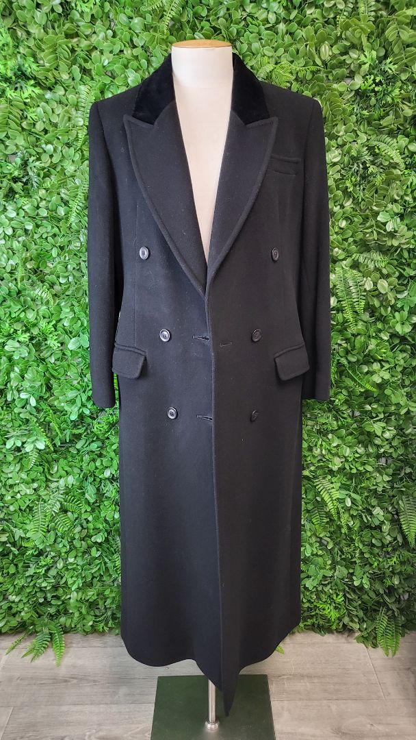 Unknown Black Cashmere/Wool Coat (8)