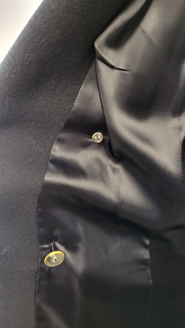 Unknown Black Cashmere/Wool Coat (8)