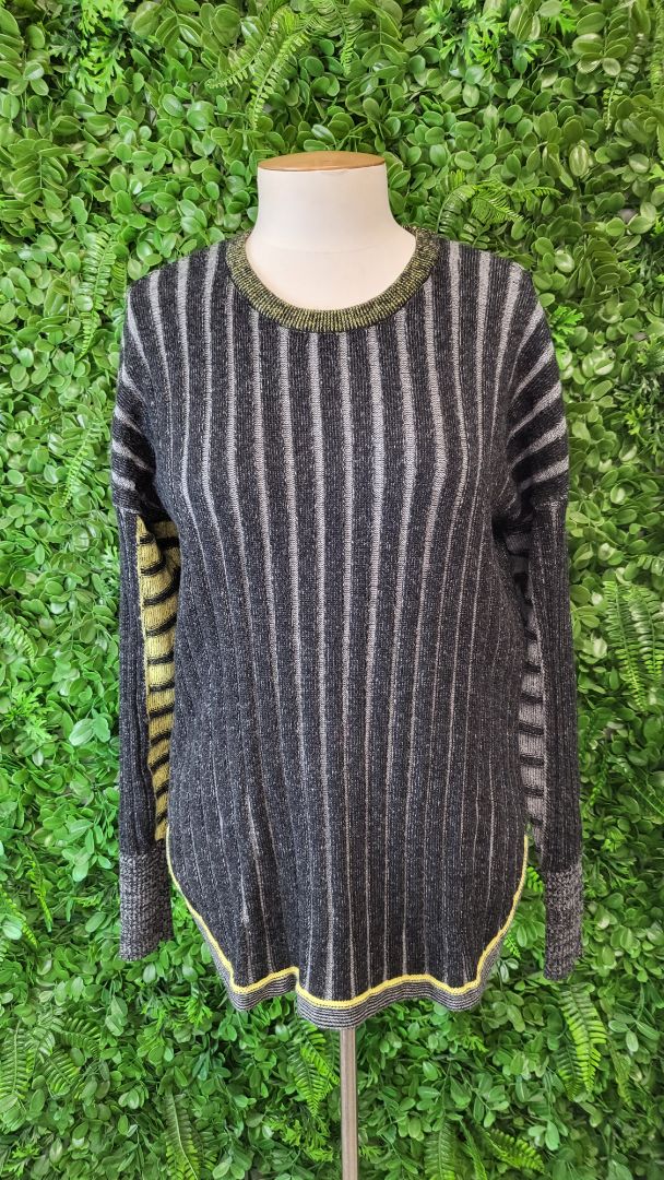 Zaket & Plover Charcoal Cashmere/Cotton Knit (10)