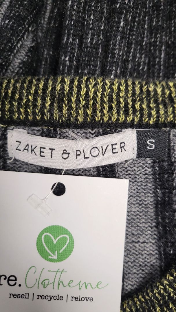 Zaket & Plover Charcoal Cashmere/Cotton Knit (10)