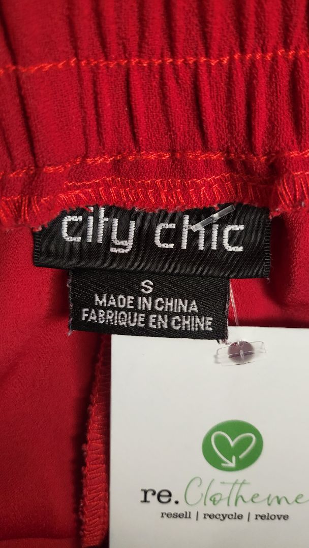 City Chic Red Wide Leg Pant (16)