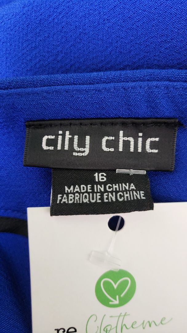 City Chic Cobalt Blue Wide Leg Pant (16)