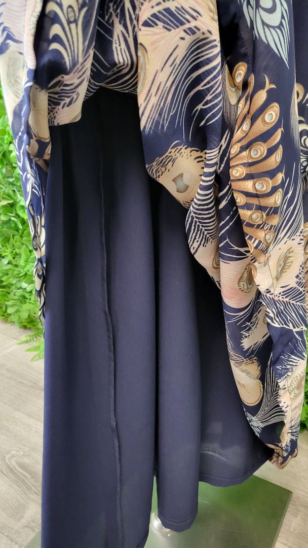 Yaly Couture Print Peacock Skirt (8-10)
