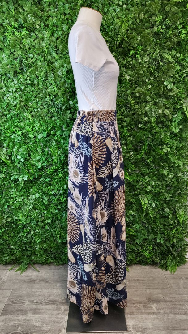 Yaly Couture Print Peacock Skirt (8-10)