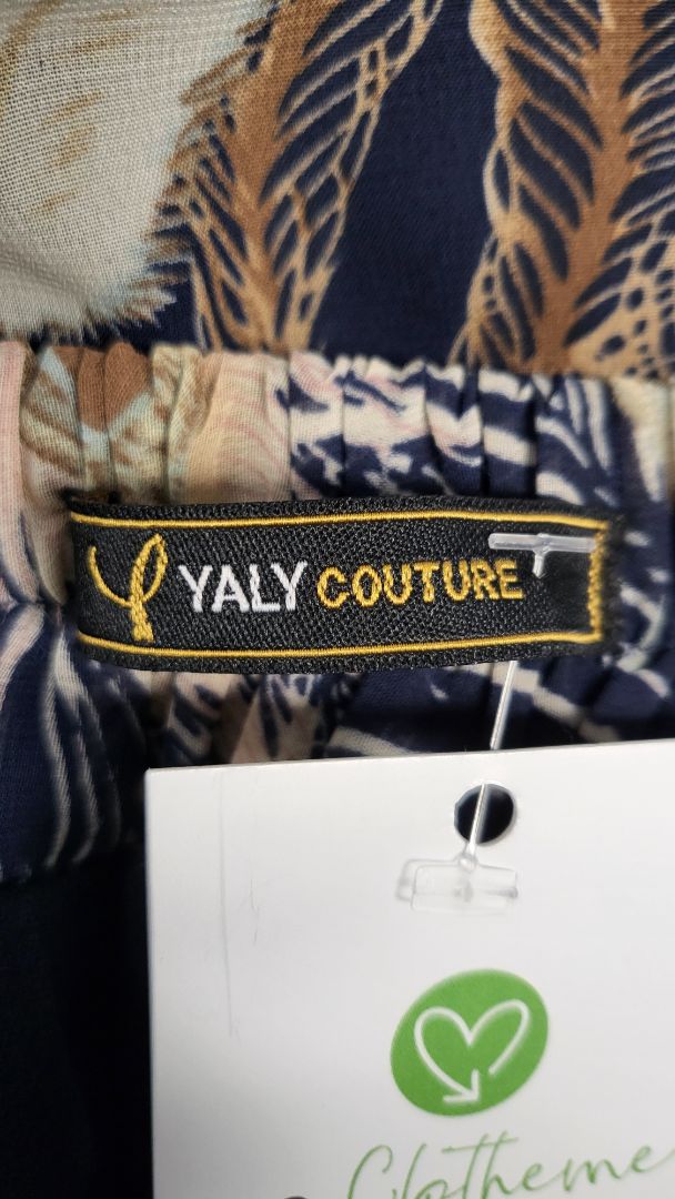 Yaly Couture Print Peacock Skirt (8-10)