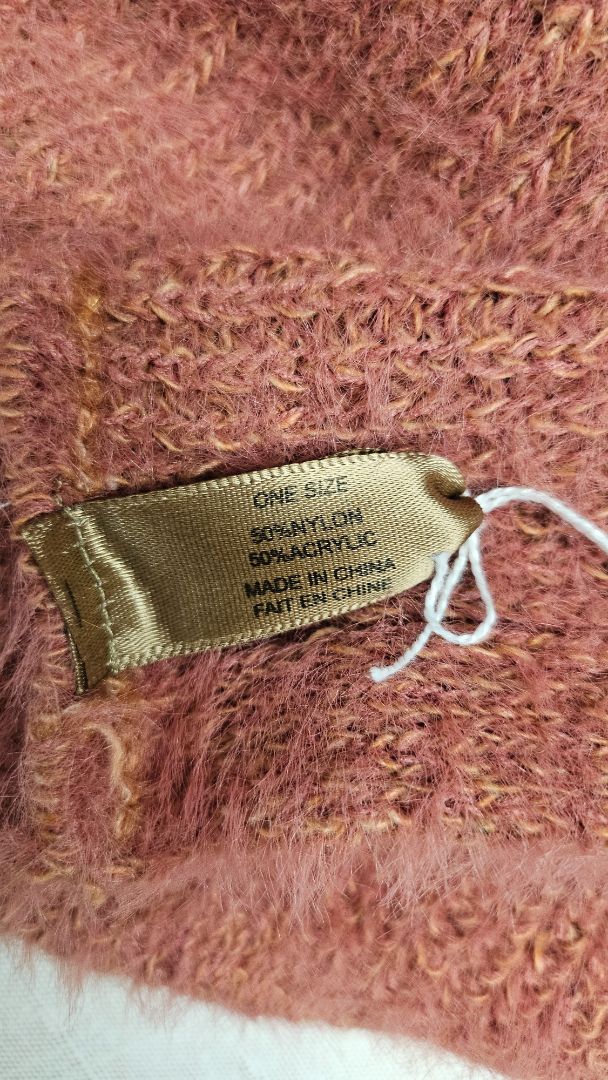 Unknown Coral Infinity Scarf