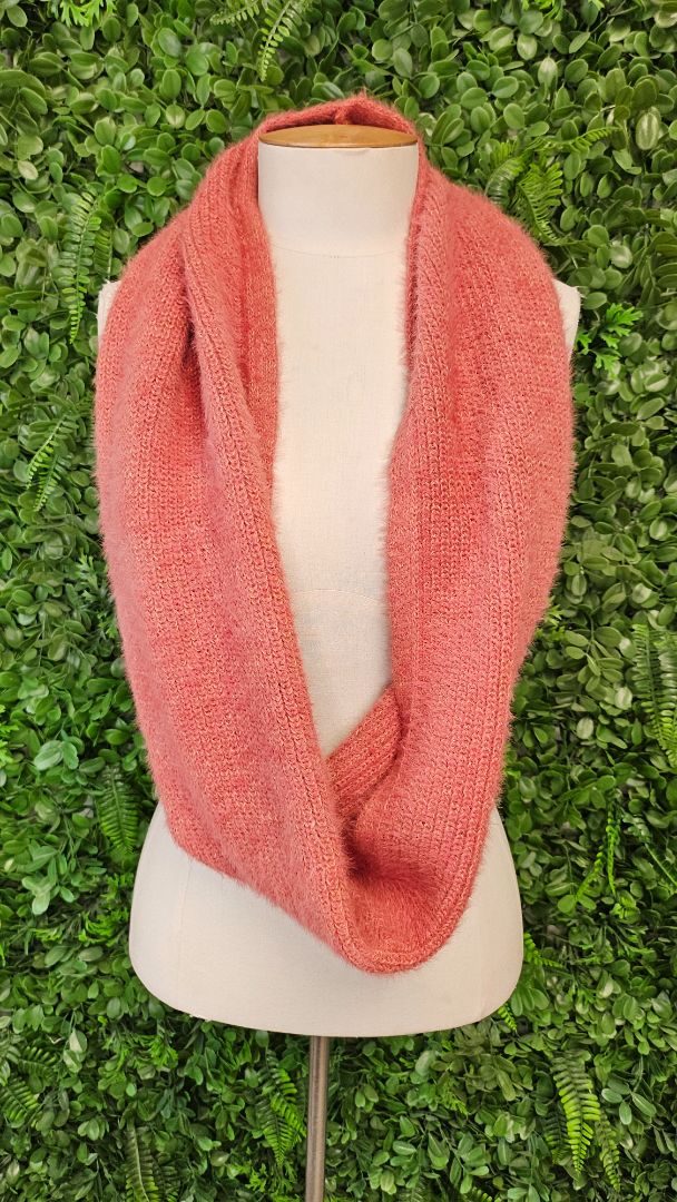 Unknown Coral Infinity Scarf
