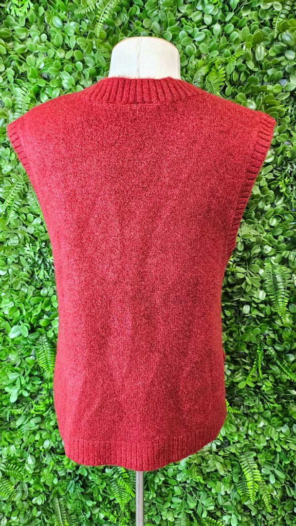 Foil Paprika Knit Vest (10-12)