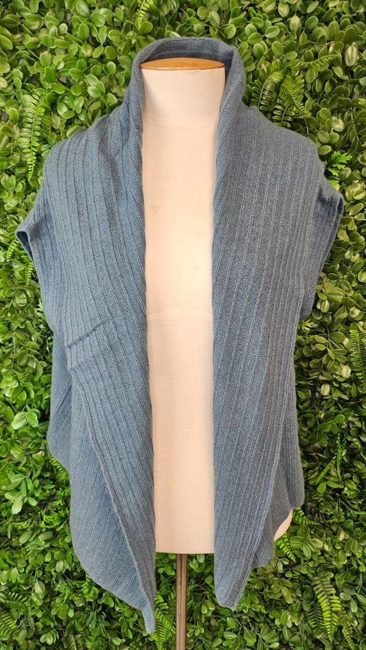 Orico Blue/grey Cashmere Knit Cardi BNWT (OSFM)