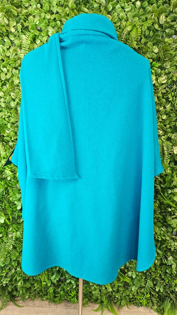 Michelle Aqua Cashmere/Wool Wrap (OSFM)