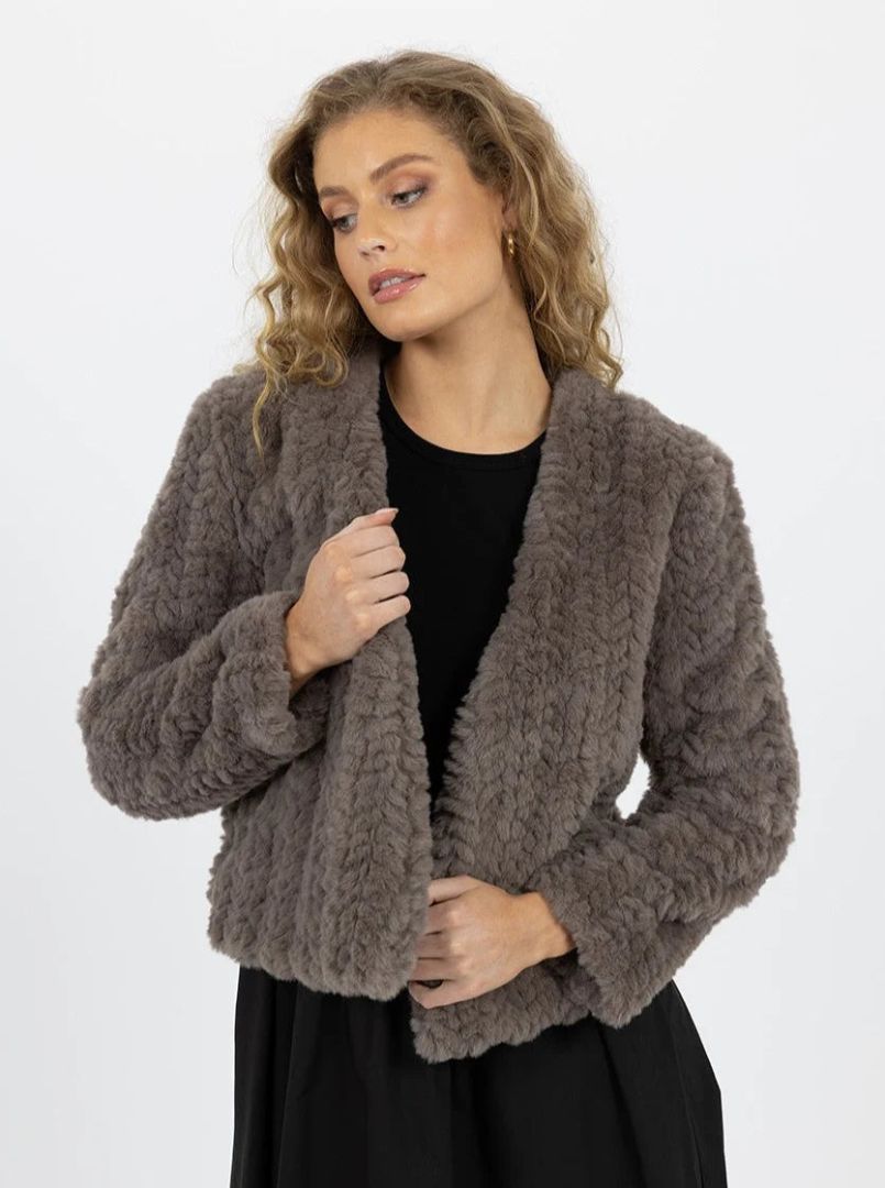 Humidity Donkey Brown Faux Fur Jacket (14)