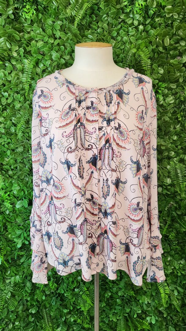 Loobies Story Pink Pattern Blouse (16)